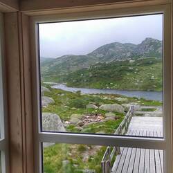 Blick aus der Hütte