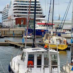 Wirkt etwas überdimensioniert im beschaulichen Wismar!