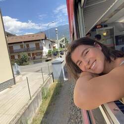 Coming into Tirano, Italy