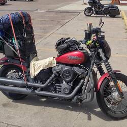 Now I'm carrying a tire, too