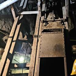 Der alte Grubenfahrstuhl