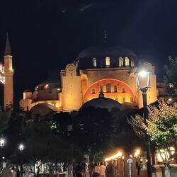 Hagia Sophia at night