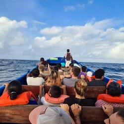 Das Boot bei der Rückreise