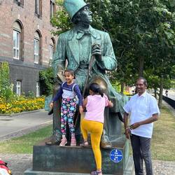 Hans Christian Andersen with His Fans