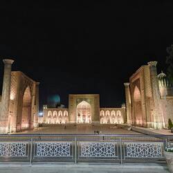 Registan at night