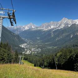 Blick auf Chamonix