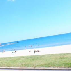 Great dat to be at the fresh water beach on Lake Michigan!