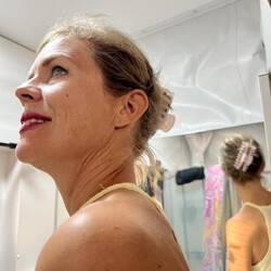 A little too much make up?