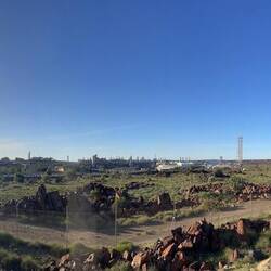 View of Woodlide gas plant from Andys old fishing spot.