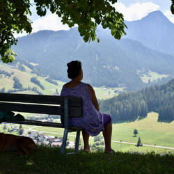 Blick auf Naturpark Fanes Sennes Prags