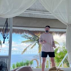 Sam still not able to put the paddle down