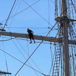 Crewman on a Yard Arm