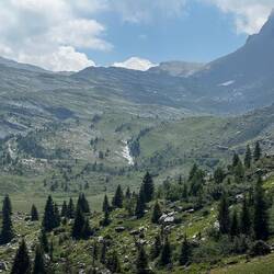 Ganz hinten der Montblanc!