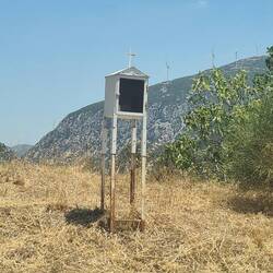 Wayside shrines, often in the shape of an Orthodox church, mark accident sites