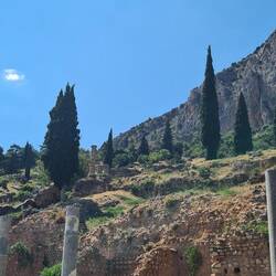 Delphi - the Sacred Way to the Temple of Apollo