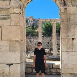 Rico at Roman forum - a kind of commercial mall extension to the older Agora