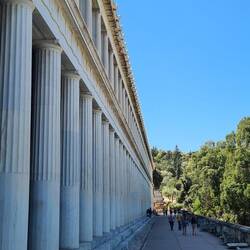 The Stoa walkway, reconstructed to show dimensions and grace