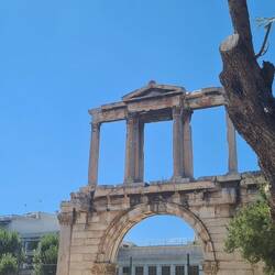 Hadrian's Arch marking boundary between Roman and Greek cities