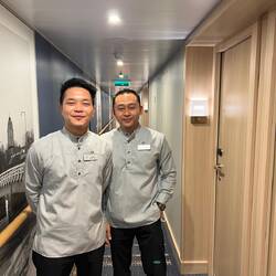 James and Tino our room stewards