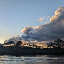 Sonnenuntergang an der Lagune