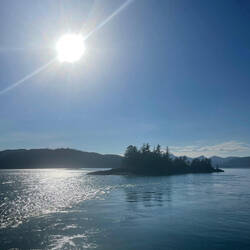 Ankunft in Alliford Bay