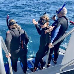 Off we go for the second jump while the shark is in the area