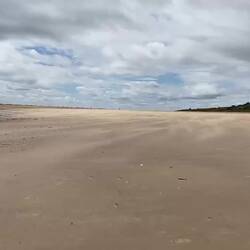 Kleiner Sandsturm am Strand...