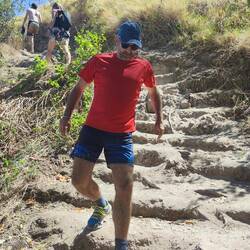 And we are back down... That was steep !