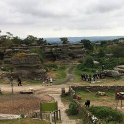 The central area seen from the visitor center