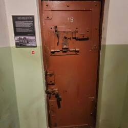 Steel door donationated from the most notorious russian prison shown in photo