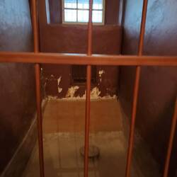 Torture room. Prisoners would stand on this circle in winter surrounded by cold water