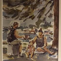 Das sind wir in Aquarell