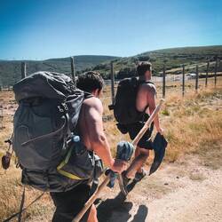 18 uhr und los - Sundowner Camino