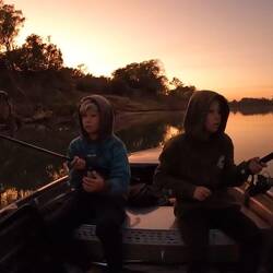 Morning fish with dad