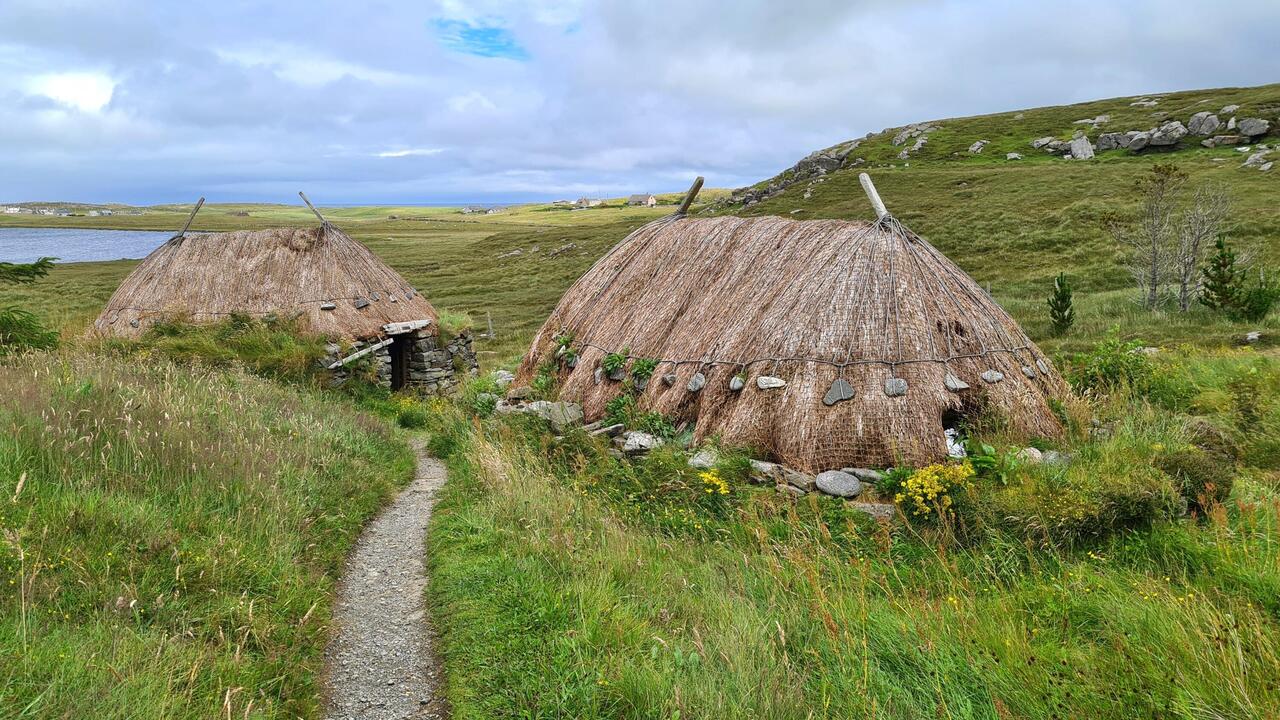 Restored Norse buildings