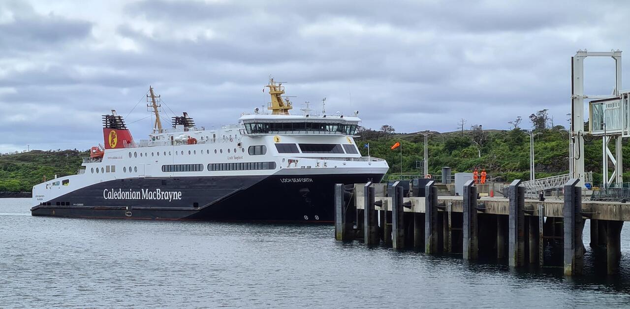 The ferry arrives a little late - better late than never