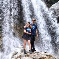 Kamień przy wodospadzie zdobyty