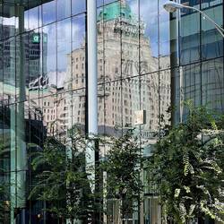Reflection of the Fairmount Hotel — Toronto, ON ... Canada.