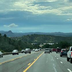 Driving into Prescott Valley. (Just west of Prescott.)