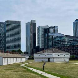 Old & New ... buildings in the foreground date to the War of 1812 ... Fort York — Toronto, ON.