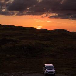 At last, a sunset to photograph