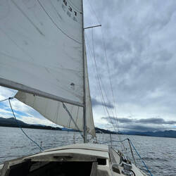 Segelausflug mit Flavien und Jess