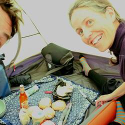 Café complet, die mückenfreundliche Znachtvariante im Zelt