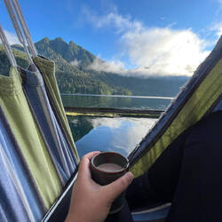 Kakao mit Ausblick