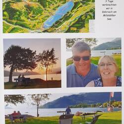 Abfotografierte Seite aus einem alten Fotobuch
