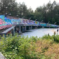Graffiti-covered 1984 Olympic Bobsleigh Track