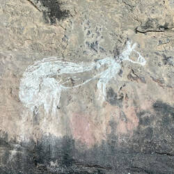 Aboriginal Art work on walk
