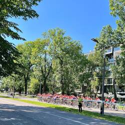 Radrundfahrt vor dem Hotel