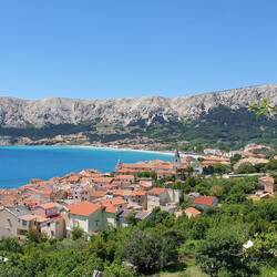 Blick auf die Bucht von Baška