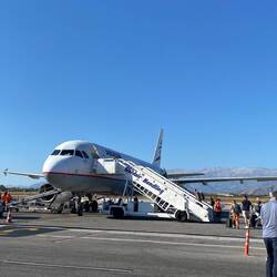 First plane to Athens